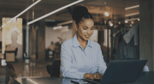 Smiling woman Virtual Professional VA Agency