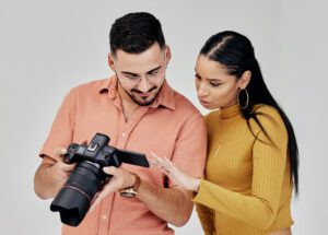 Two wedding photographers