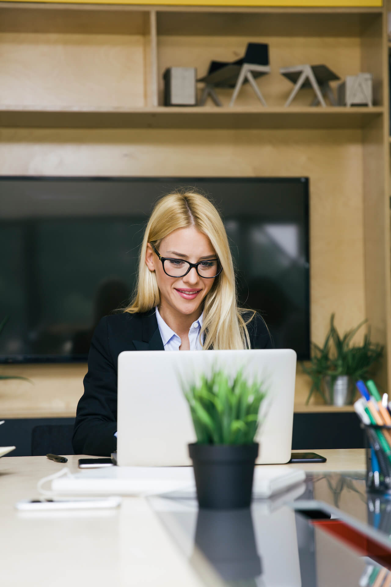 woman doing administrative strategy