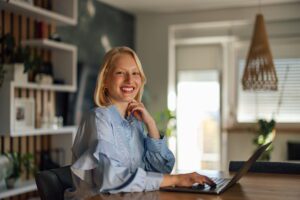 a virtual assistant for employee wellness program on computer