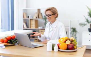 dietitian consulting online after hiring a virtual support specialist