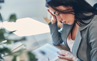 a business leader doing everything herself in her business