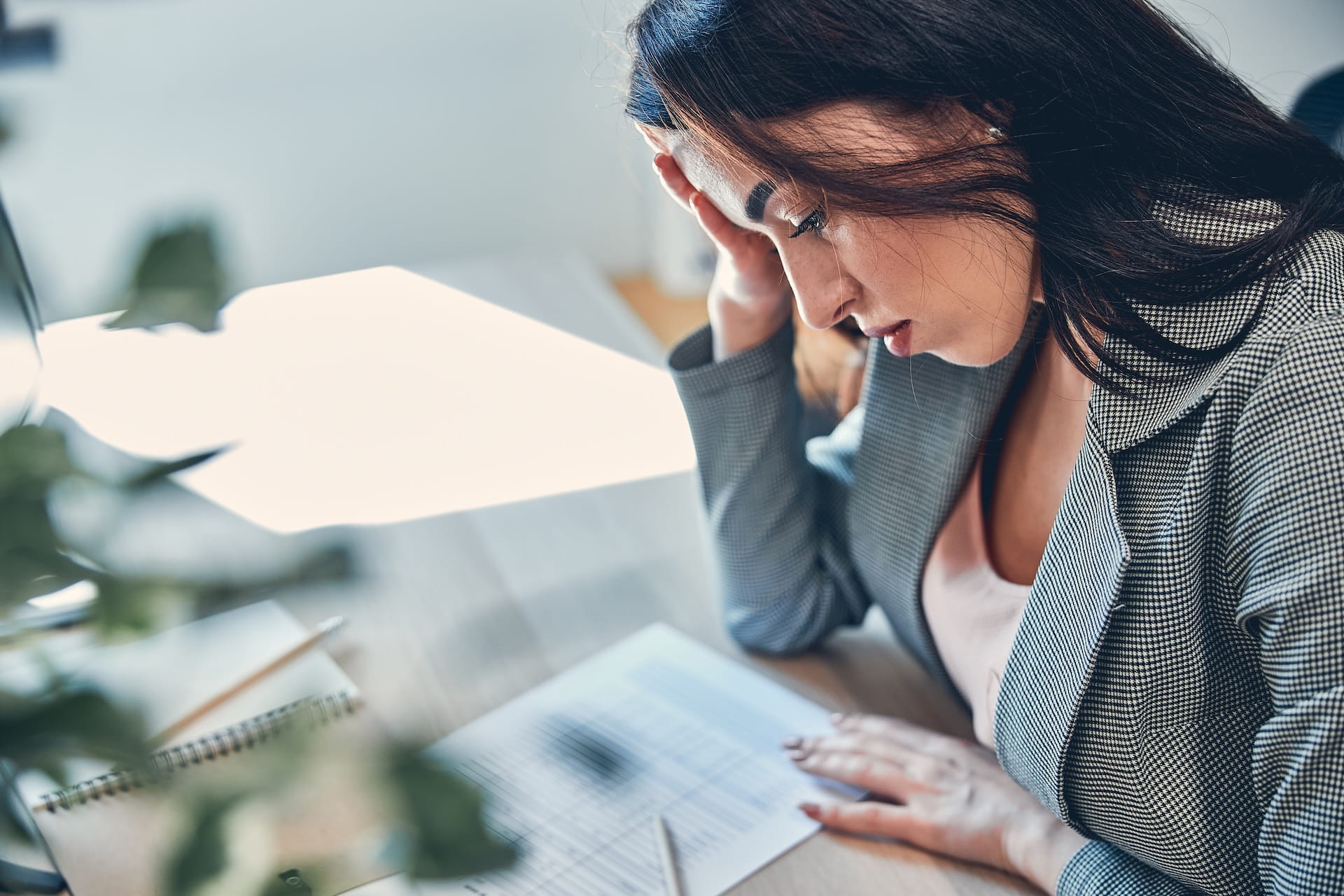 a business leader doing everything herself in her business